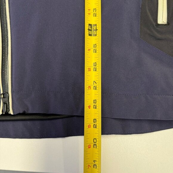 FJ Tour Collection Jacket Birmingham Full Zip Blue Mens Large Golf E1 - Picture 9 of 10